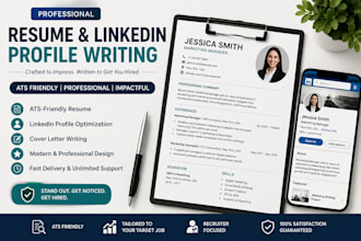 create an ats friendly resume and optimize  linkedin profile