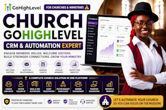 church gohighlevel crm automation ghl sale funnel church ghl landing page