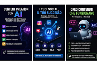 create ai social media content