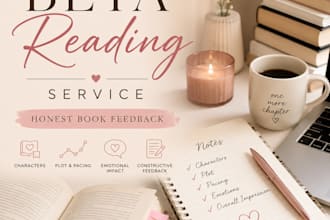 beta reading and honest feedback for your book