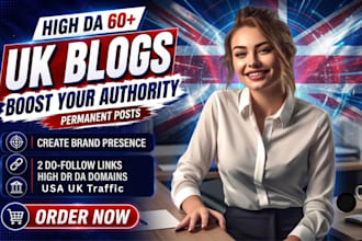 do a UK guest post on da 60 blogs for SEO backlinks