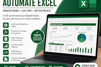 automate excel for your business with dashboards and reports