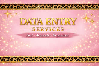 do fast and accurate data entry and excel cleanup