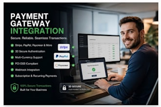 integrate a pci compliant payment gateway with 3d secure for your app or website