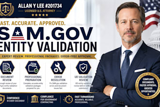 review your sam gov entity validation documents for fast agency approval