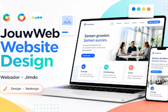 design or redesign jouwweb webador website or jimdo website