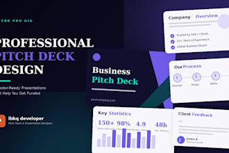 create a stunning startup pitch deck for investors