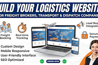 build logistics website for freight brokers and truck dispatch companies