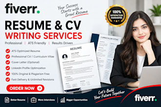 create a professional ats friendly resume and CV