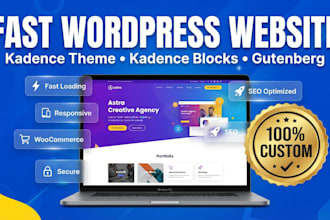 design wordpress website with kadence, gutenberg and kadence blocks