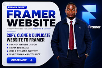 be your framer expert developer, copy, clone duplicate website to framer website