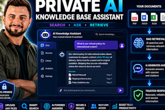 develop private ai knowledge base assistance with rag document retrieval