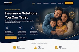 design redesign insurance website car health life insurance website