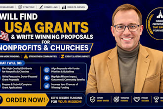 find US grants and write winning proposals for nonprofits and churches