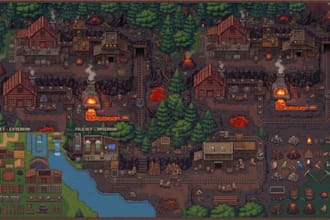 create 2d pixel art tileset assets godot rpg maker top down map spritesheet