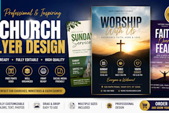 canva editable flyer church flyer print sales design marketing materials