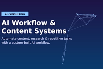 build you an ai powered content or research workflow