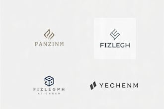 design modern minimalist logo and social media banner