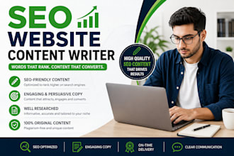 write SEO website content and persuasive website copy
