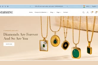 shopify jewelry website jewelry shopify store jewelry store fashion website