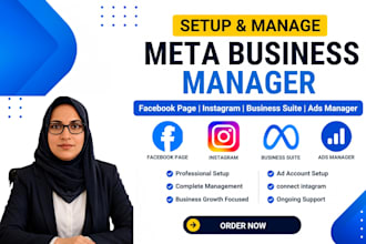 setup meta business manager, instagram, business suite, ad account