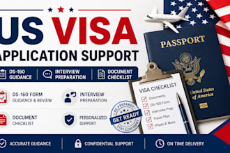 guide your US visa application, checklist, ds 160 form, interview preparation