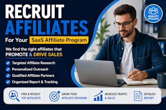 recruit affiliates for saas affiliate marketing program