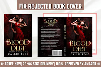 fix rejected book cover resize book cover book cover formatting for amazon KDP