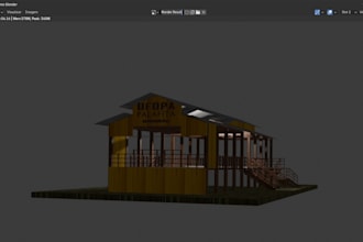 create detailed 3d models and environments in blender