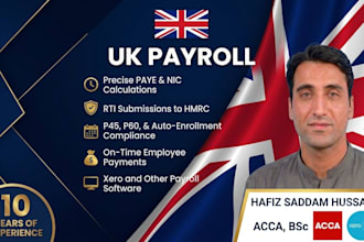 process UK payroll, payslips, p60, p45 and p11d