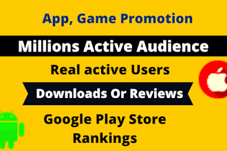 do android mobile app promotion, game promotion, app install