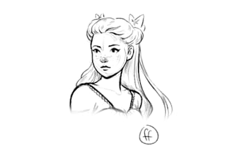 do simple sketch bust
