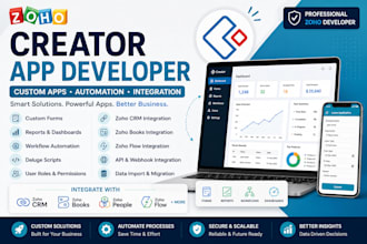 develop custom applications in zoho creator and write deluge script