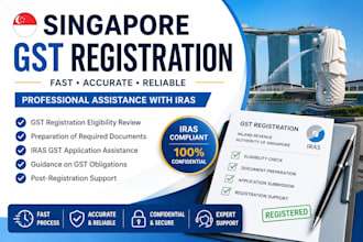 register your singapore gst with iras and provide gst compliance support