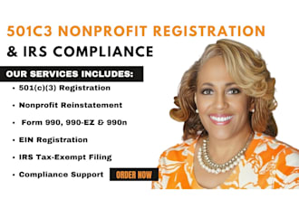 get approved 501c3 non profit registration, reinstate your 501c3, form 990,990n