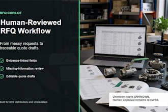 build a human reviewed b2b rfq quote workflow
