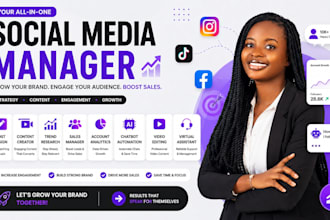be your full stack social media manager and sales manychat automation expert