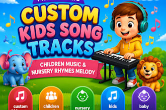 create custom kids song tracks children music and nursery rhymes melody