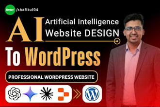 convert ai generated website design to wordpress