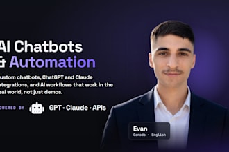 build an ai automation, chatbot, or chatgpt API integration