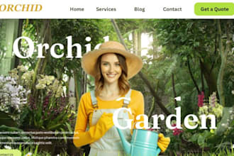 build wix plant nursery website botanical garden center website