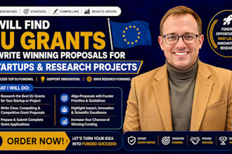 find eu grants and write winning proposals for startups and research projects