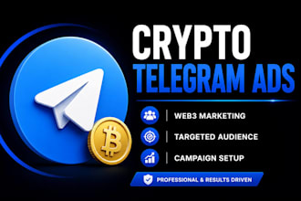 create telegram ads for crypto, web3, and blockchain projects