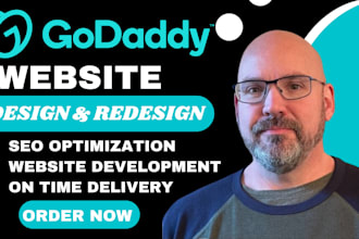 build or redesign a professional godaddy business or ecommerce website