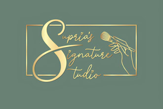 create a luxury cosmetics, beauty and makeup logo or any graphics design
