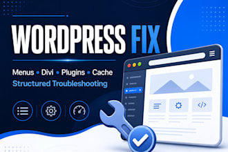 fix wordpress errors menus plugins and divi issues