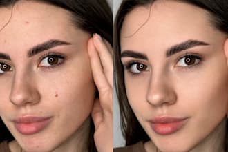 professionally retouch beauty portrait and fashion fotos