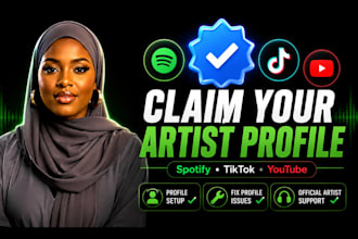fix spotify artist profile and setup youtube official artist channel