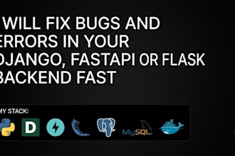 debug and optimize python backend fastapi django or flask queries