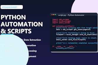 write python scripts for automation file management and web scraping
